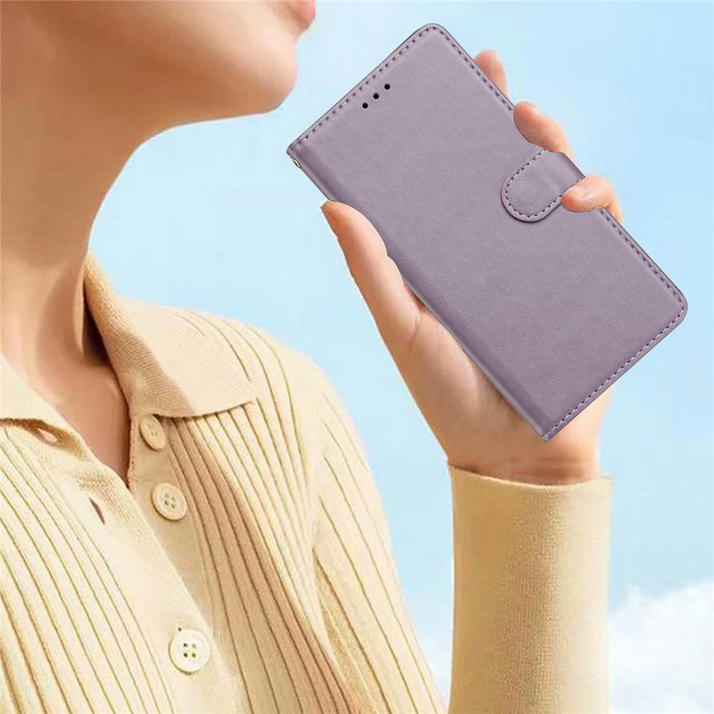 For Xiaomi Poco M8 Pro 5G / Redmi Note 15 Pro+ 5G (Global) Leather Case Wallet Stand Phone Cover with Handy Strap - Purple