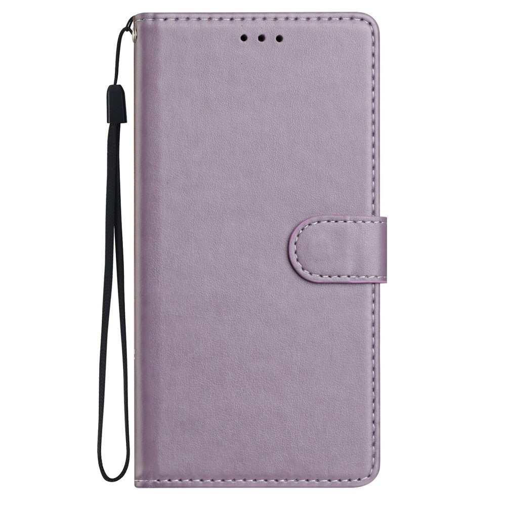 For Xiaomi Poco M8 Pro 5G / Redmi Note 15 Pro+ 5G (Global) Leather Case Wallet Stand Phone Cover with Handy Strap - Purple
