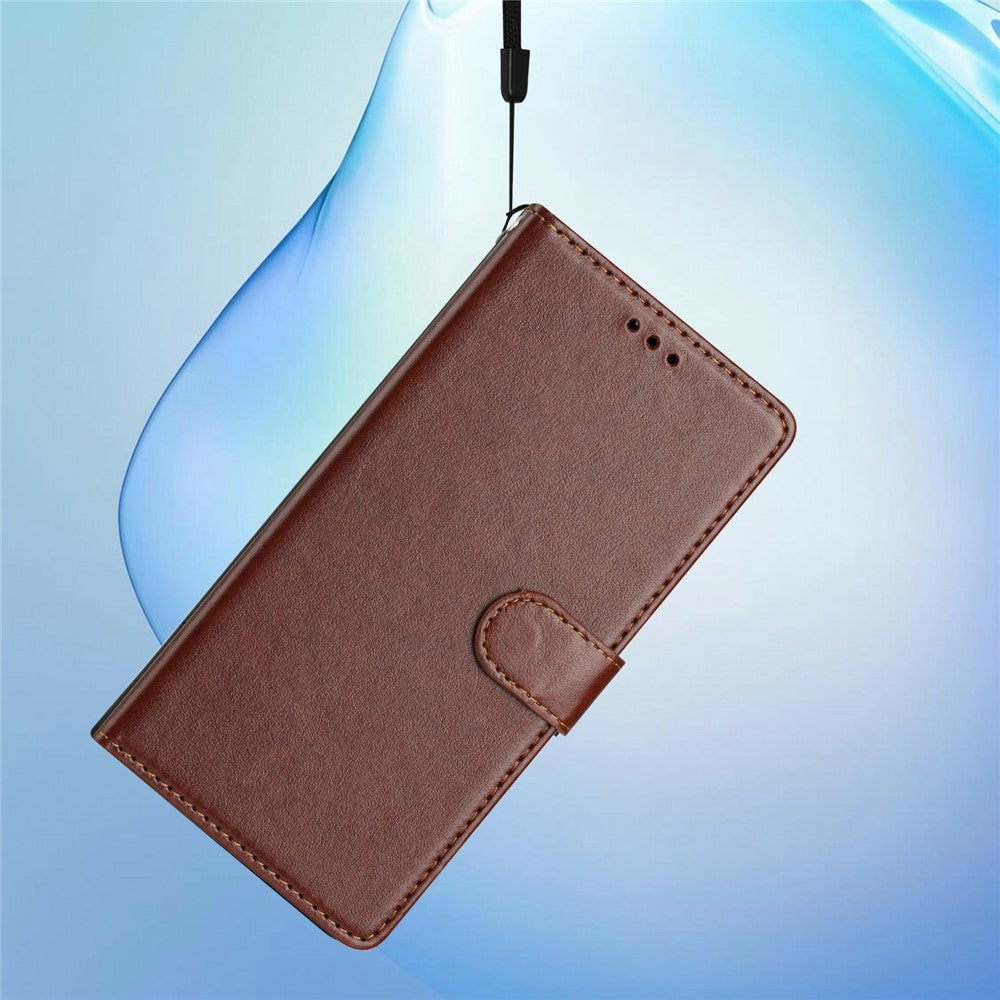 For Xiaomi Poco M8 Pro 5G / Redmi Note 15 Pro+ 5G (Global) Leather Case Wallet Stand Phone Cover with Handy Strap - Brown