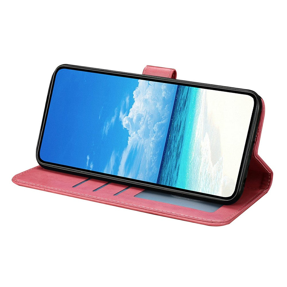 For Xiaomi Redmi Note 15 Pro 5G (Global) Case Butterfly Imprinted Wallet Stand PU Leather Flip Phone Cover with Strap - Rose