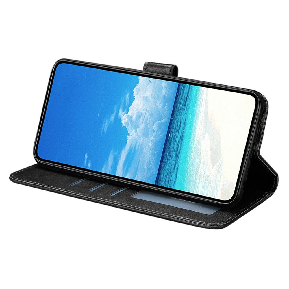 For Xiaomi Poco M8 Pro 5G / Redmi Note 15 Pro+ 5G (Global) Case Butterfly Imprinted Wallet Stand PU Leather Flip Phone Cover with Strap - Black