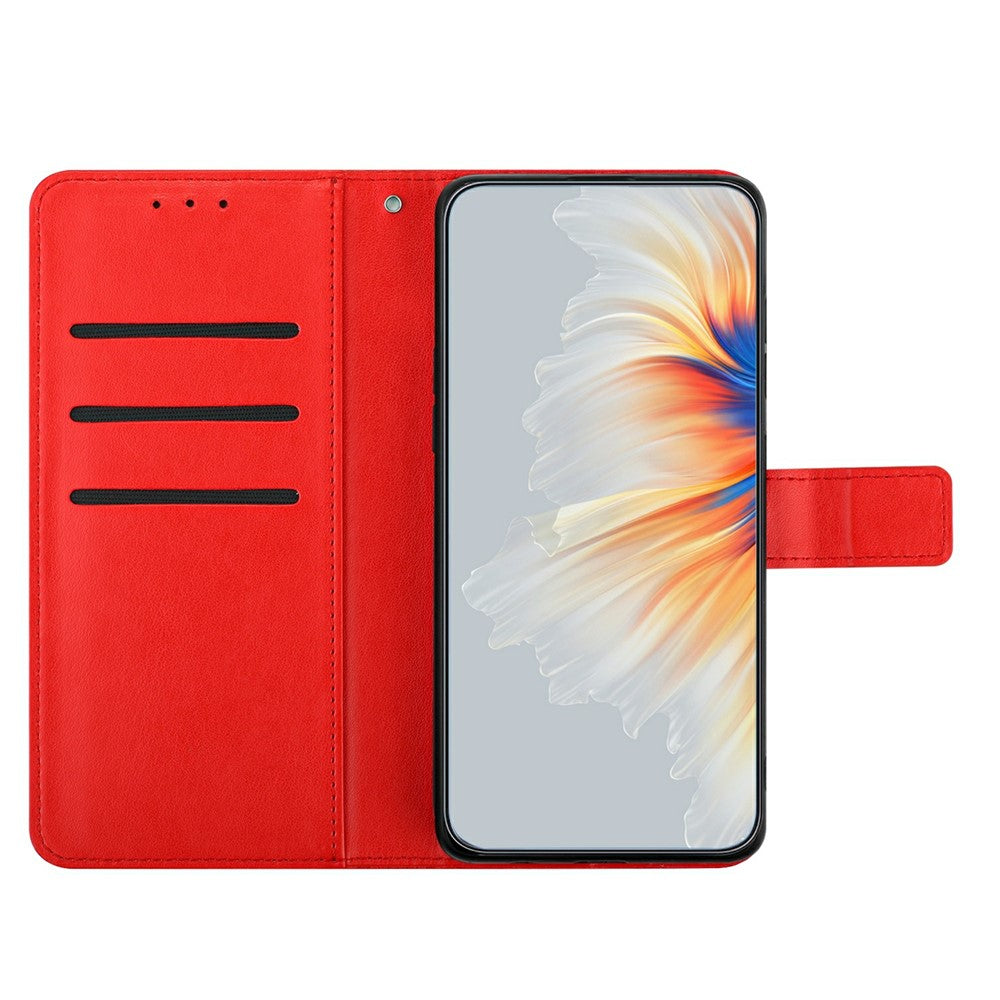 For Xiaomi Redmi Note 15 Pro 5G (Global) Leather Case with Card Slots Mandala Pattern Phone Cover Stand - Red