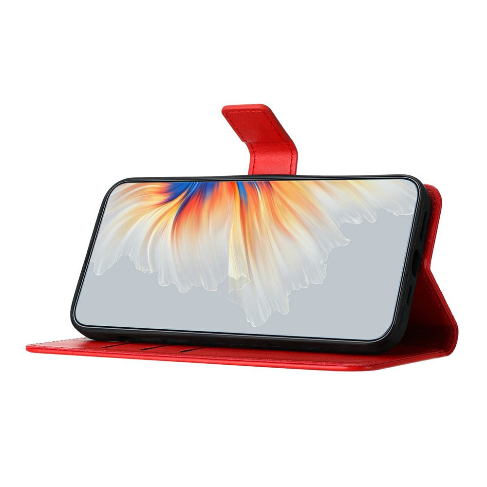 For Xiaomi Redmi Note 15 Pro 5G (Global) Leather Case with Card Slots Mandala Pattern Phone Cover Stand - Red