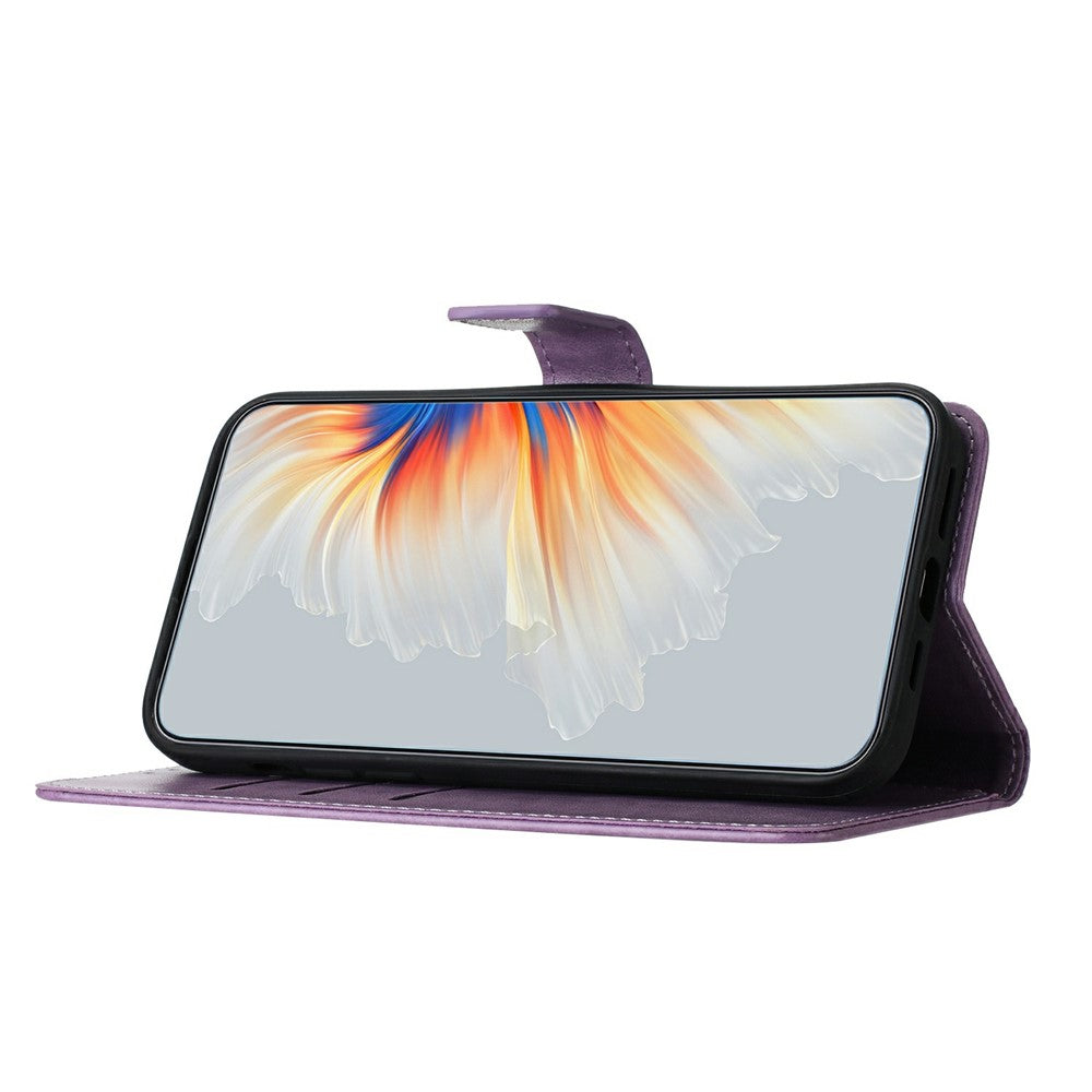 For Xiaomi Redmi Note 15 Pro 5G (Global) Leather Case with Card Slots Mandala Pattern Phone Cover Stand - Purple