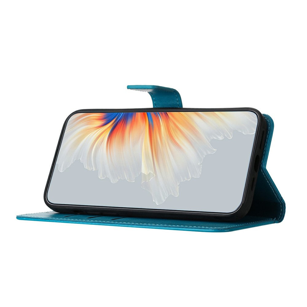 For Xiaomi Redmi Note 15 Pro 5G (Global) Leather Case with Card Slots Mandala Pattern Phone Cover Stand - Blue