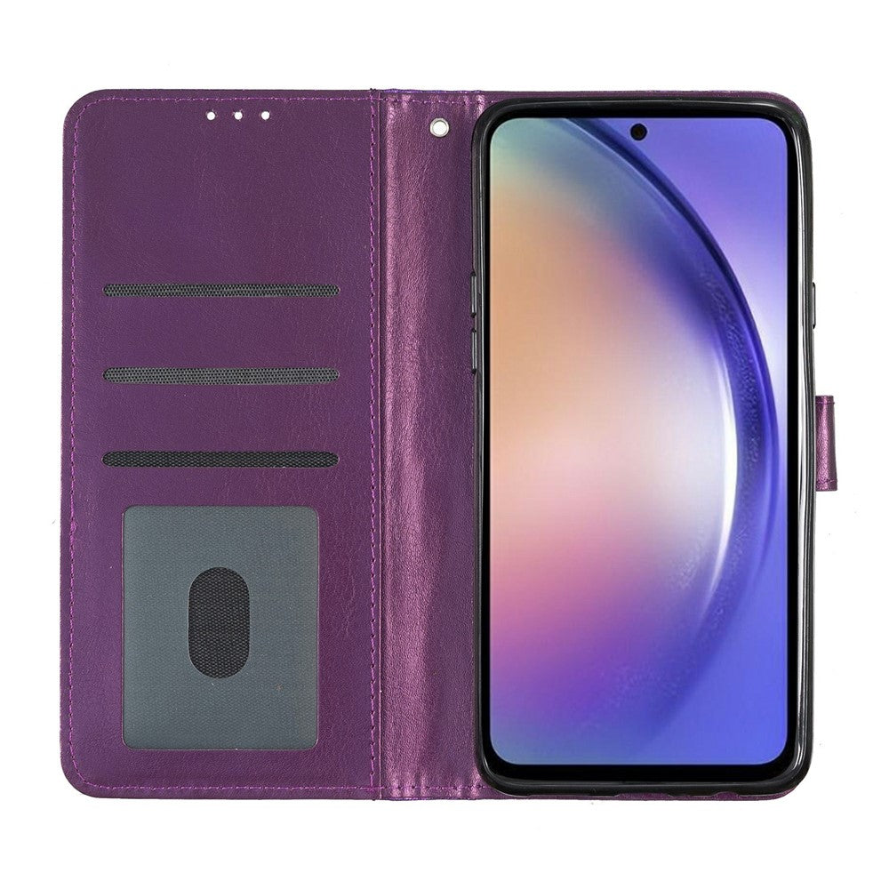 For Xiaomi Redmi Note 15 Pro 5G (Global) Wallet Case Glitter Anti-Scratch Leather Stand Phone Cover with Strap - Purple