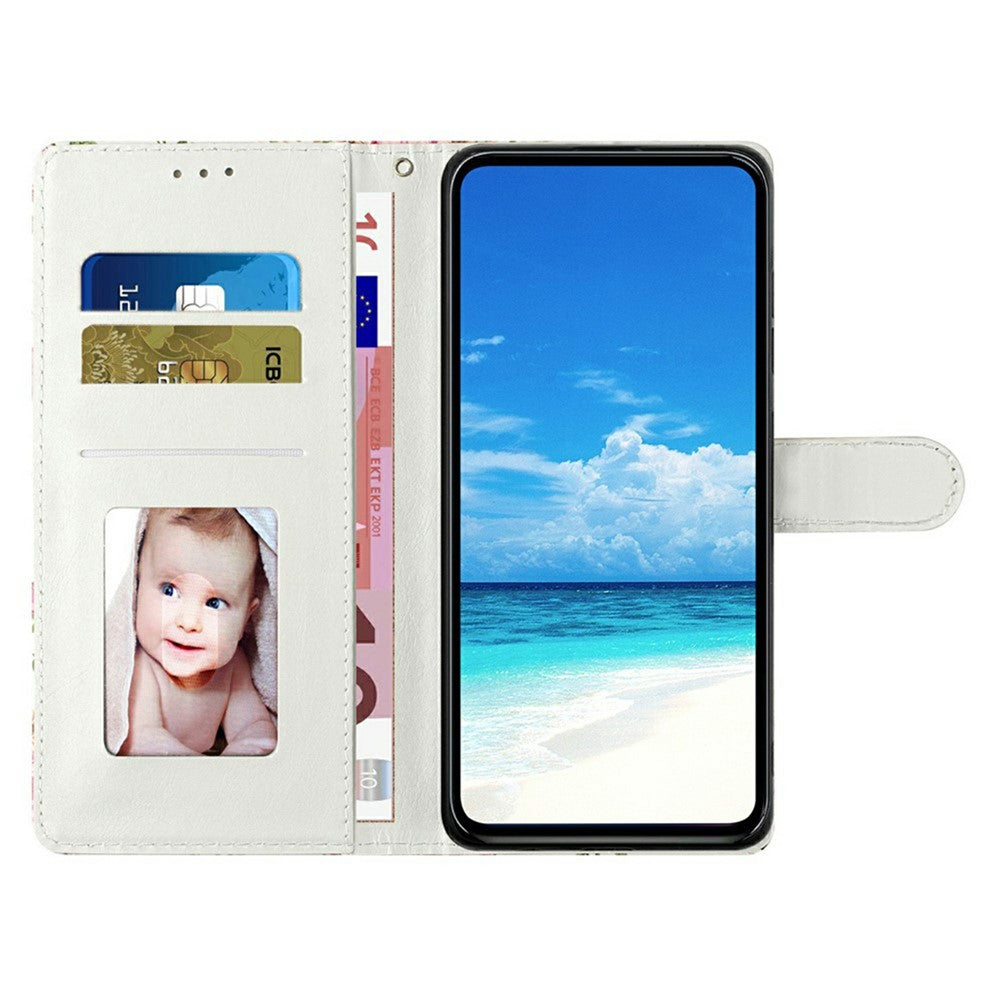 For Xiaomi Redmi Note 15 Pro 5G (Global) Wallet Case PU Leather Pattern Printing Stand Phone Cover with Strap - Blue Butterfly