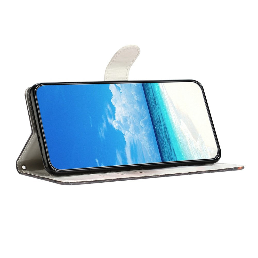 For Xiaomi Redmi Note 15 Pro 5G (Global) Wallet Case PU Leather Pattern Printing Stand Phone Cover with Strap - Blue Butterfly
