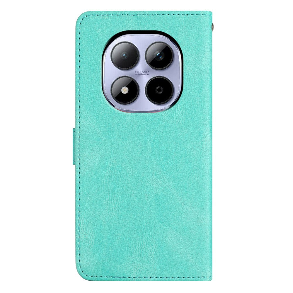 For Xiaomi Redmi Note 15 Pro 5G (Global) Case Crazy Horse Texture PU Leather Wallet Stand Phone Cover - Green