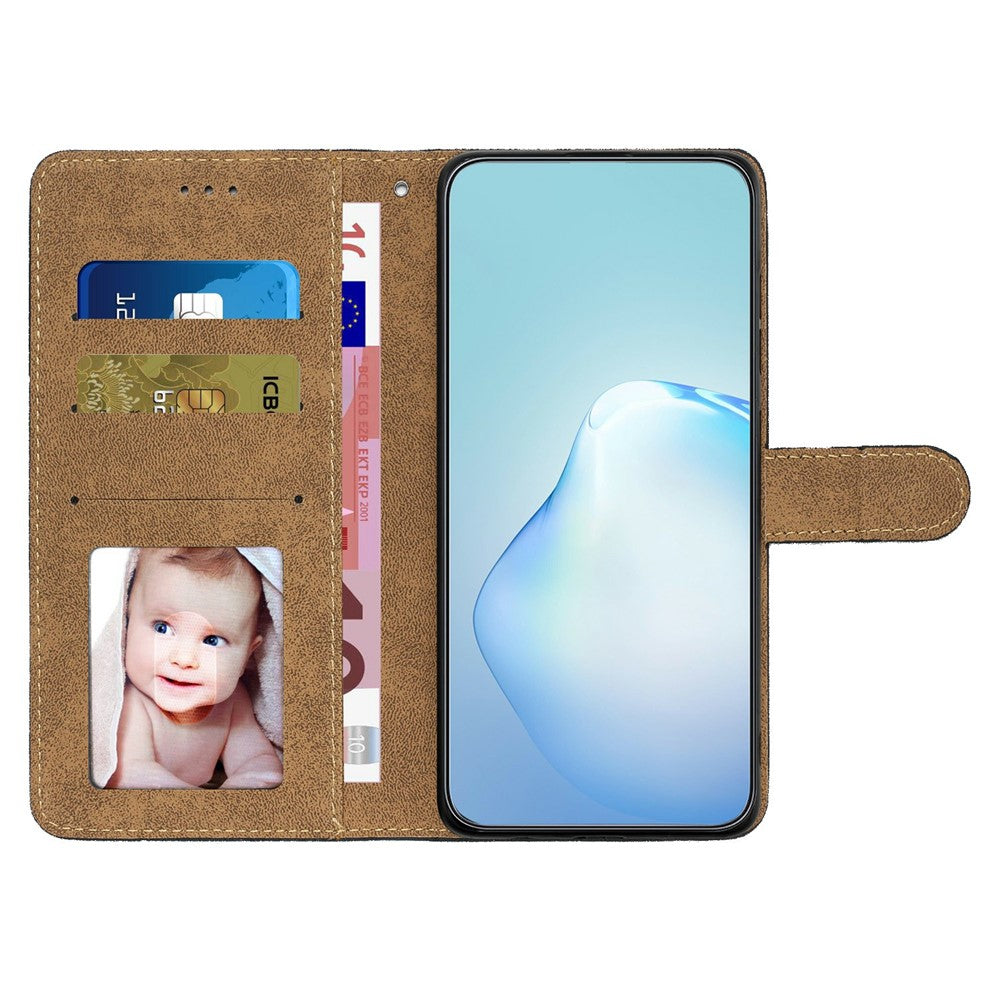 For Xiaomi Poco M8 Pro 5G / Redmi Note 15 Pro+ 5G (Global) Case Crazy Horse Texture PU Leather Wallet Stand Phone Cover - Brown