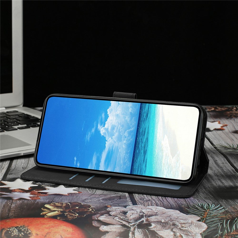 For Xiaomi Poco M8 Pro 5G / Redmi Note 15 Pro+ 5G (Global) Case Butterfly Flower Imprinted PU Leather Wallet Stand Phone Cover - Black