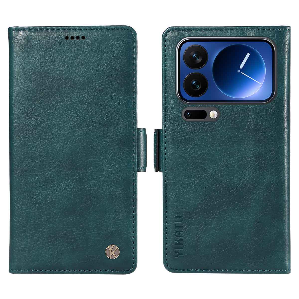 For Xiaomi 17 Pro Case YIKATU YK-007 Litchi Texture PU Leather Wallet Phone Cover - Blue