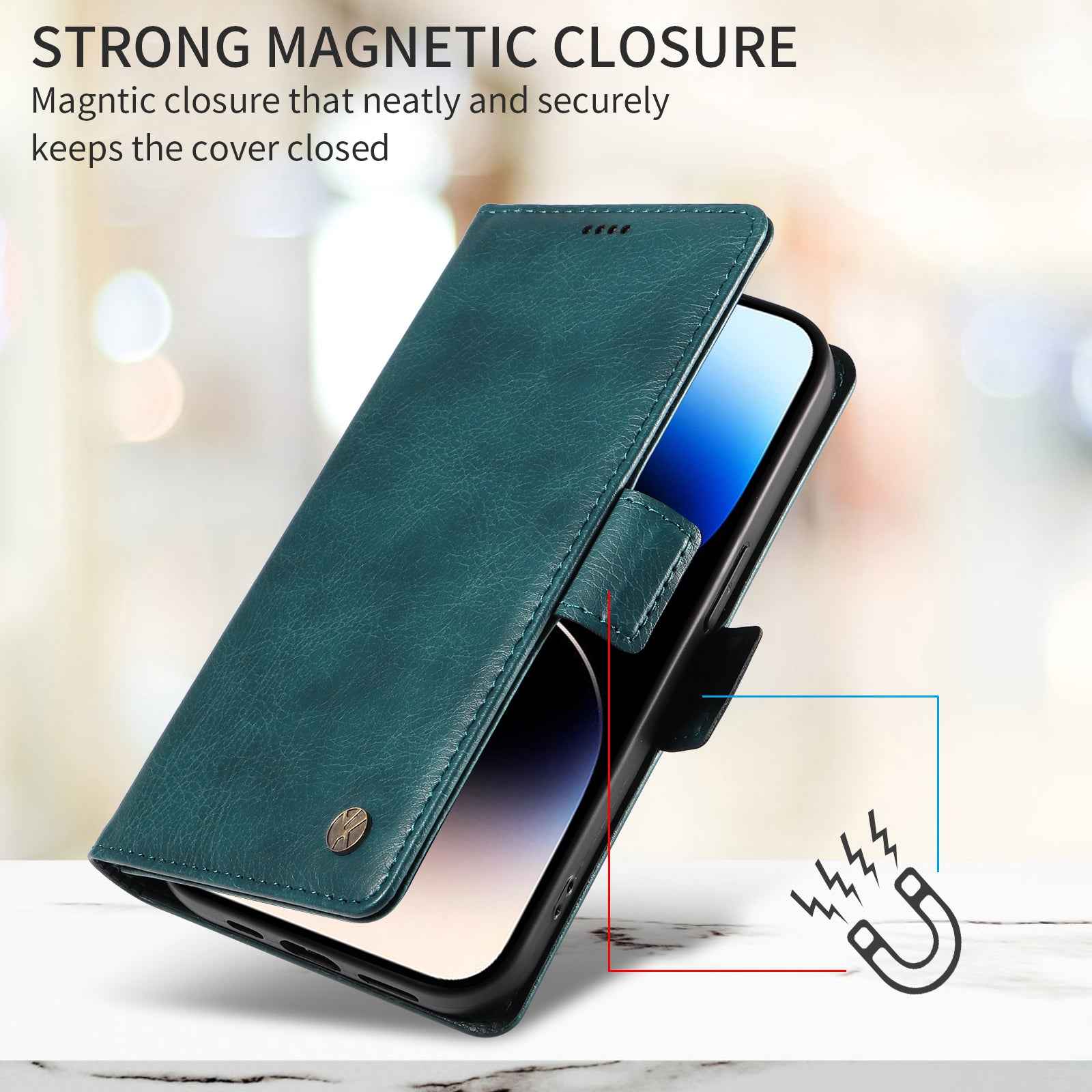 For Xiaomi 17 Pro Case YIKATU YK-007 Litchi Texture PU Leather Wallet Phone Cover - Blue
