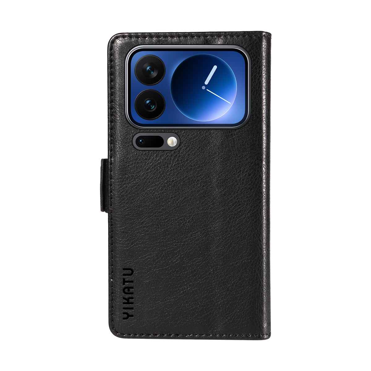 For Xiaomi 17 Pro Case YIKATU YK-007 Litchi Texture PU Leather Wallet Phone Cover - Black