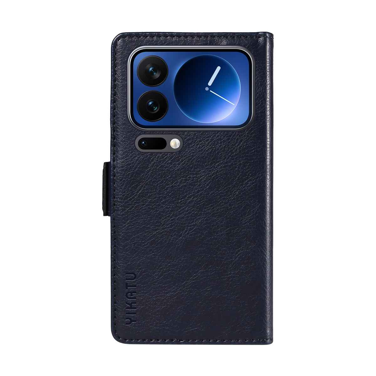 For Xiaomi 17 Pro Case YIKATU YK-007 Litchi Texture PU Leather Wallet Phone Cover - Navy Blue