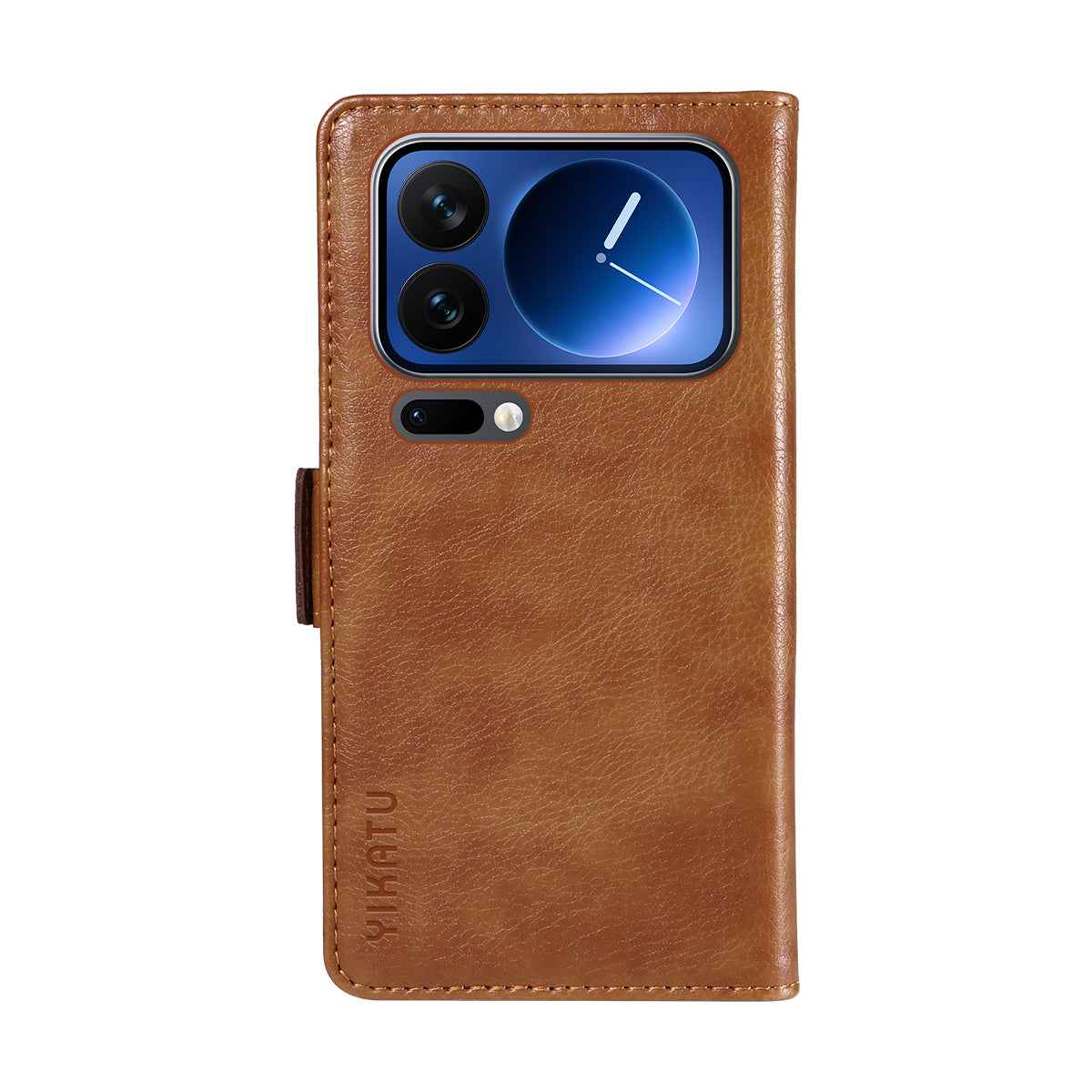 For Xiaomi 17 Pro Case YIKATU YK-007 Litchi Texture PU Leather Wallet Phone Cover - Brown