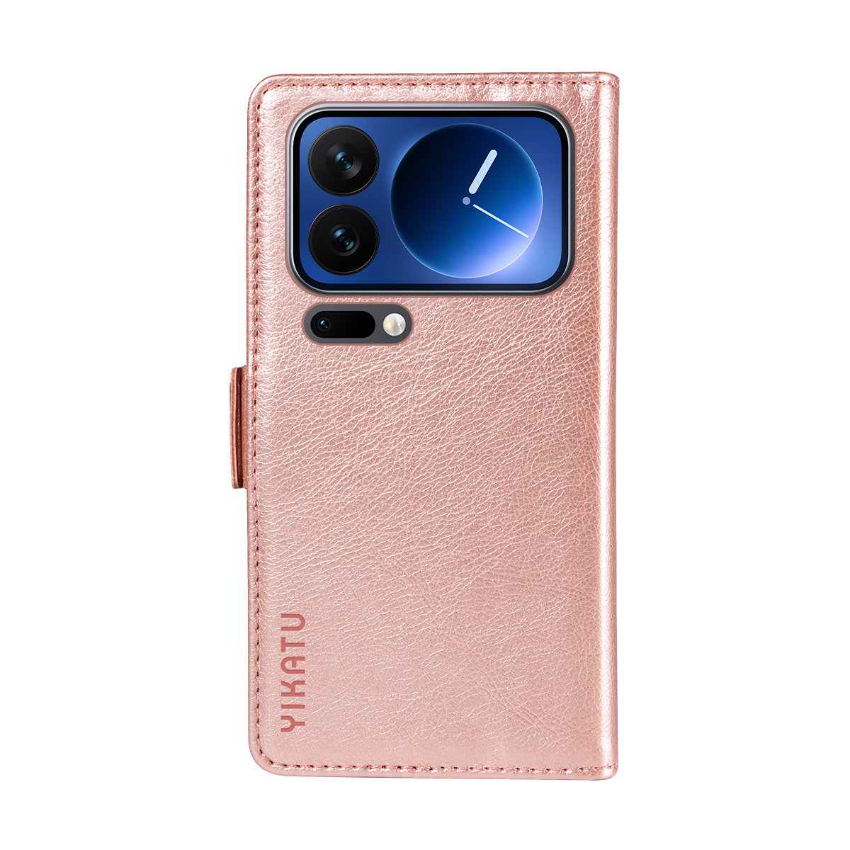 For Xiaomi 17 Pro Case YIKATU YK-007 Litchi Texture PU Leather Wallet Phone Cover - Rose Gold
