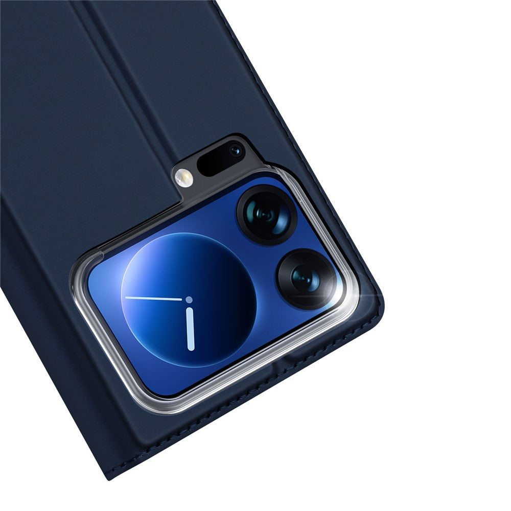 For Xiaomi 17 Pro Max Case DUX DUCIS Skin Pro Series Leather Stand Cover Card Holder - Blue