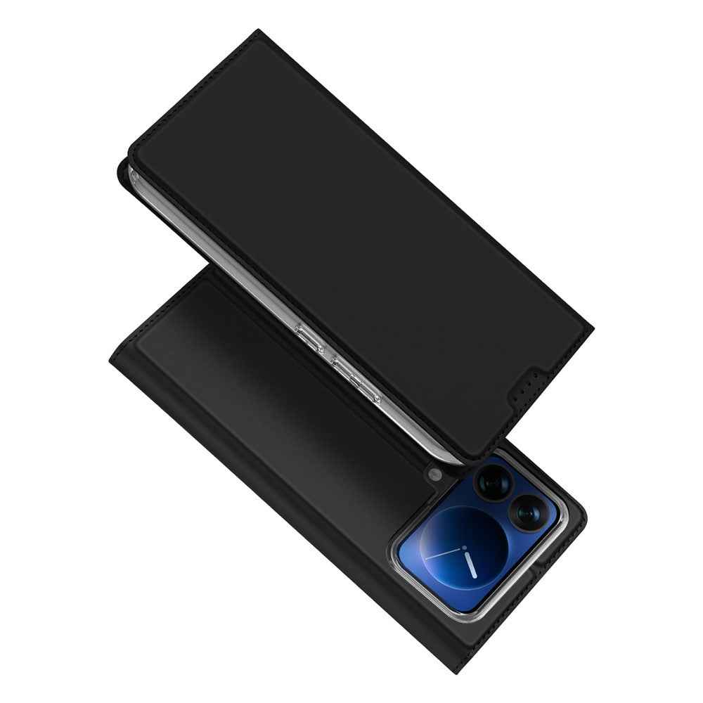 For Xiaomi 17 Pro Case DUX DUCIS Skin Pro Series Leather Stand Cover Card Holder - Black