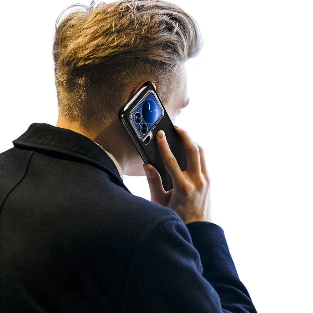 For Xiaomi 17 Pro Case DUX DUCIS Skin Pro Series Leather Stand Cover Card Holder - Black