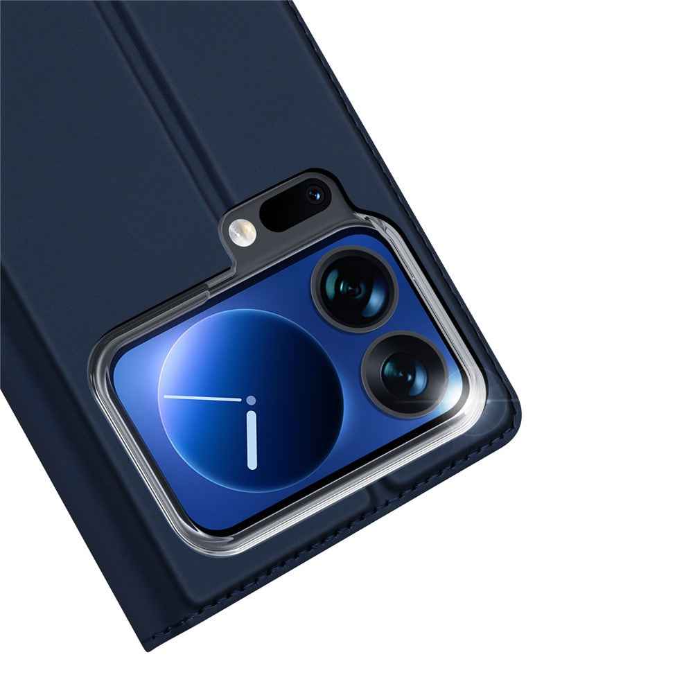 For Xiaomi 17 Pro Case DUX DUCIS Skin Pro Series Leather Stand Cover Card Holder - Blue