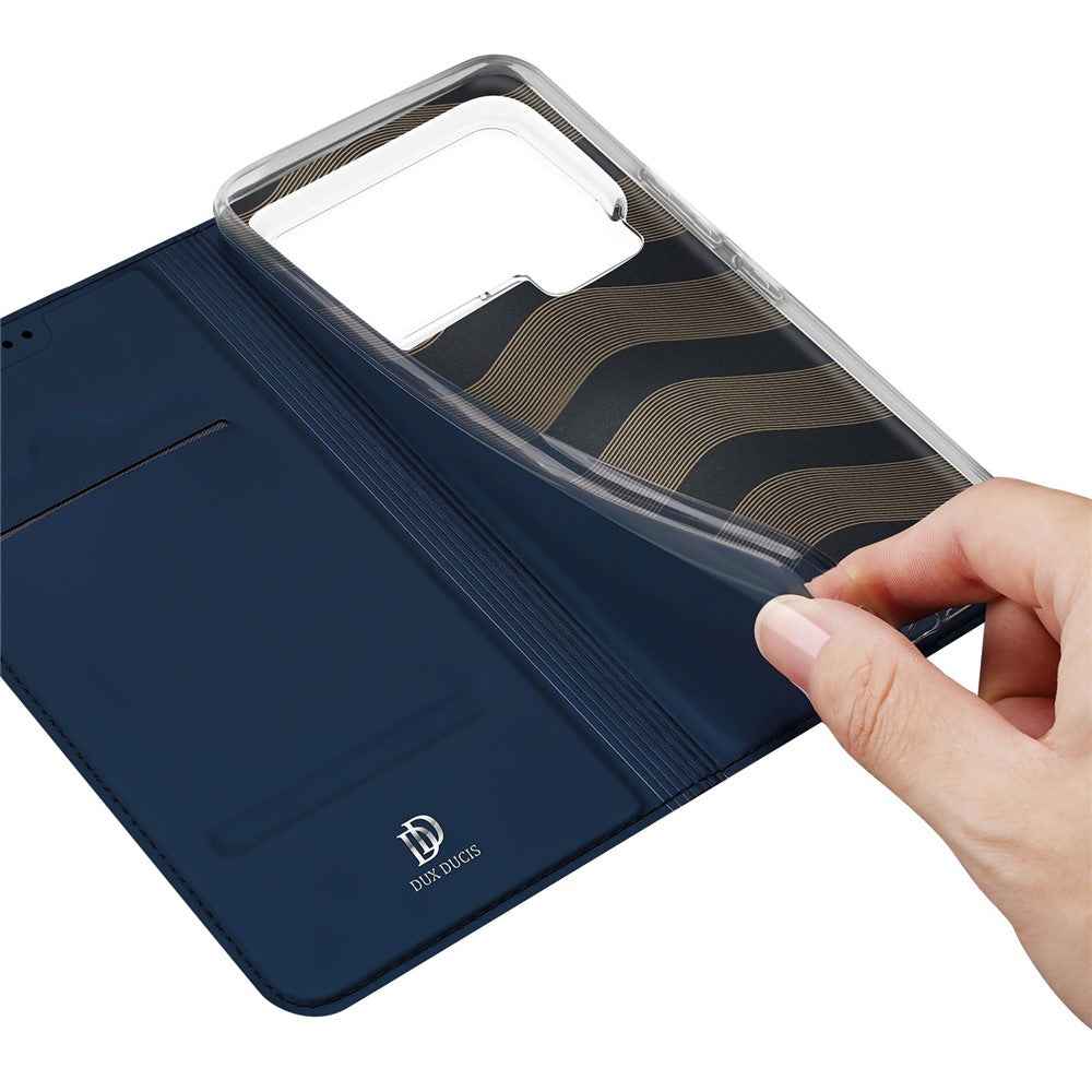 For Xiaomi 17 Pro Case DUX DUCIS Skin Pro Series Leather Stand Cover Card Holder - Blue