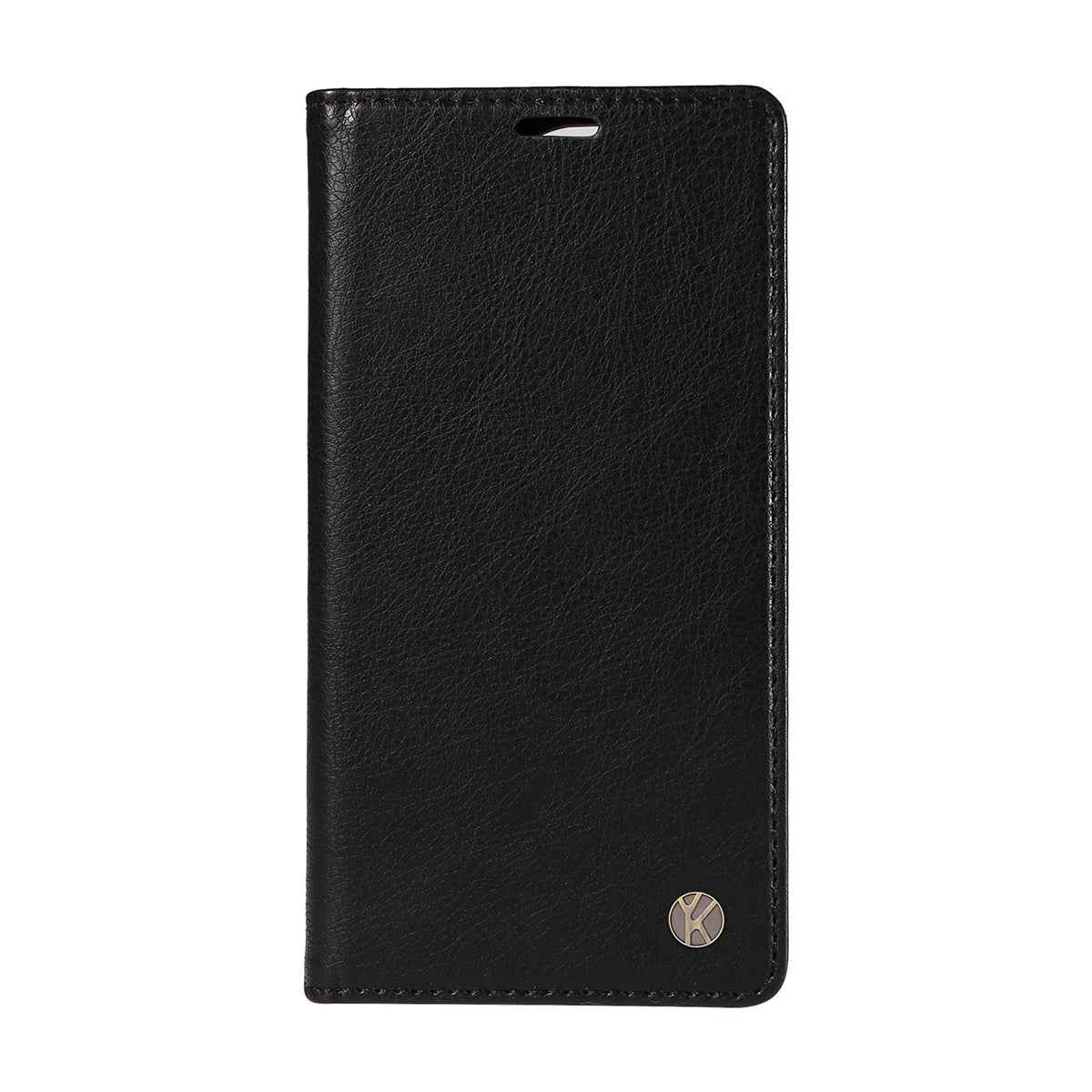 For Xiaomi 17 Pro Wallet Case YIKATU YK-006 Magnetic Closure Leather Phone Cover Litchi Texture - Black