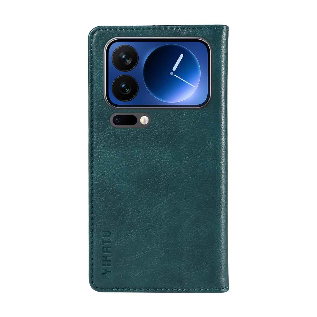 For Xiaomi 17 Pro Wallet Case YIKATU YK-006 Magnetic Closure Leather Phone Cover Litchi Texture - Blue