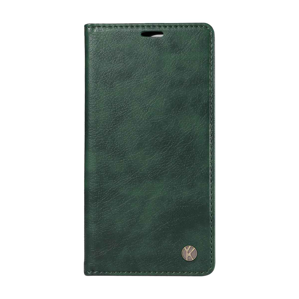 For Xiaomi 17 Pro Wallet Case YIKATU YK-006 Magnetic Closure Leather Phone Cover Litchi Texture -  Green