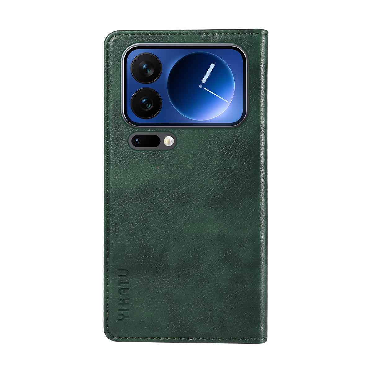 For Xiaomi 17 Pro Wallet Case YIKATU YK-006 Magnetic Closure Leather Phone Cover Litchi Texture -  Green