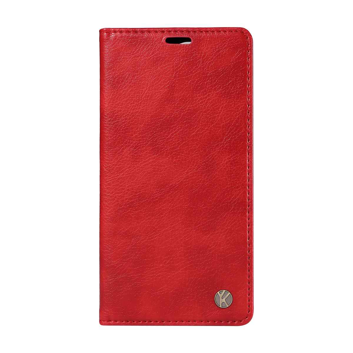 For Xiaomi 17 Pro Wallet Case YIKATU YK-006 Magnetic Closure Leather Phone Cover Litchi Texture - Red