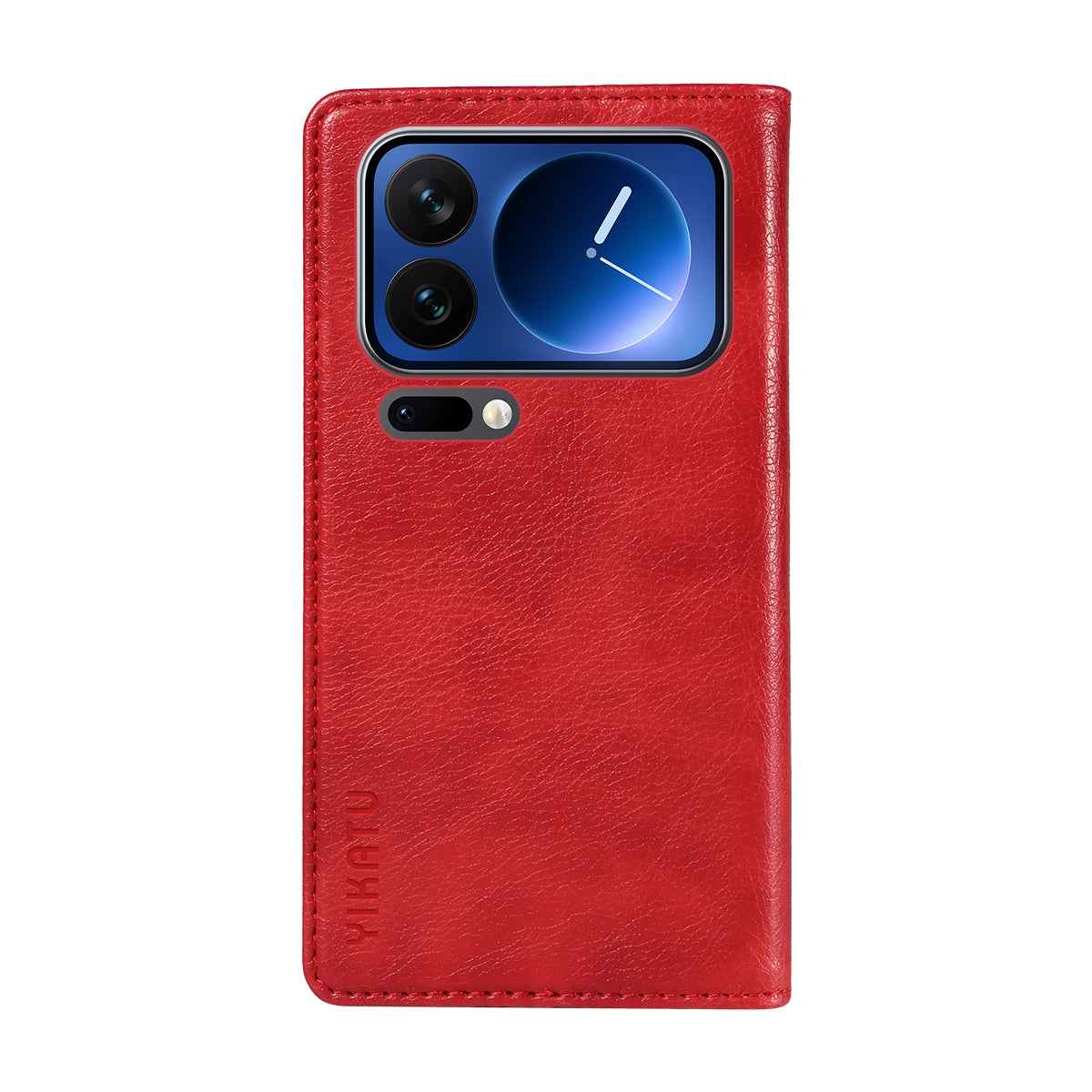 For Xiaomi 17 Pro Wallet Case YIKATU YK-006 Magnetic Closure Leather Phone Cover Litchi Texture - Red