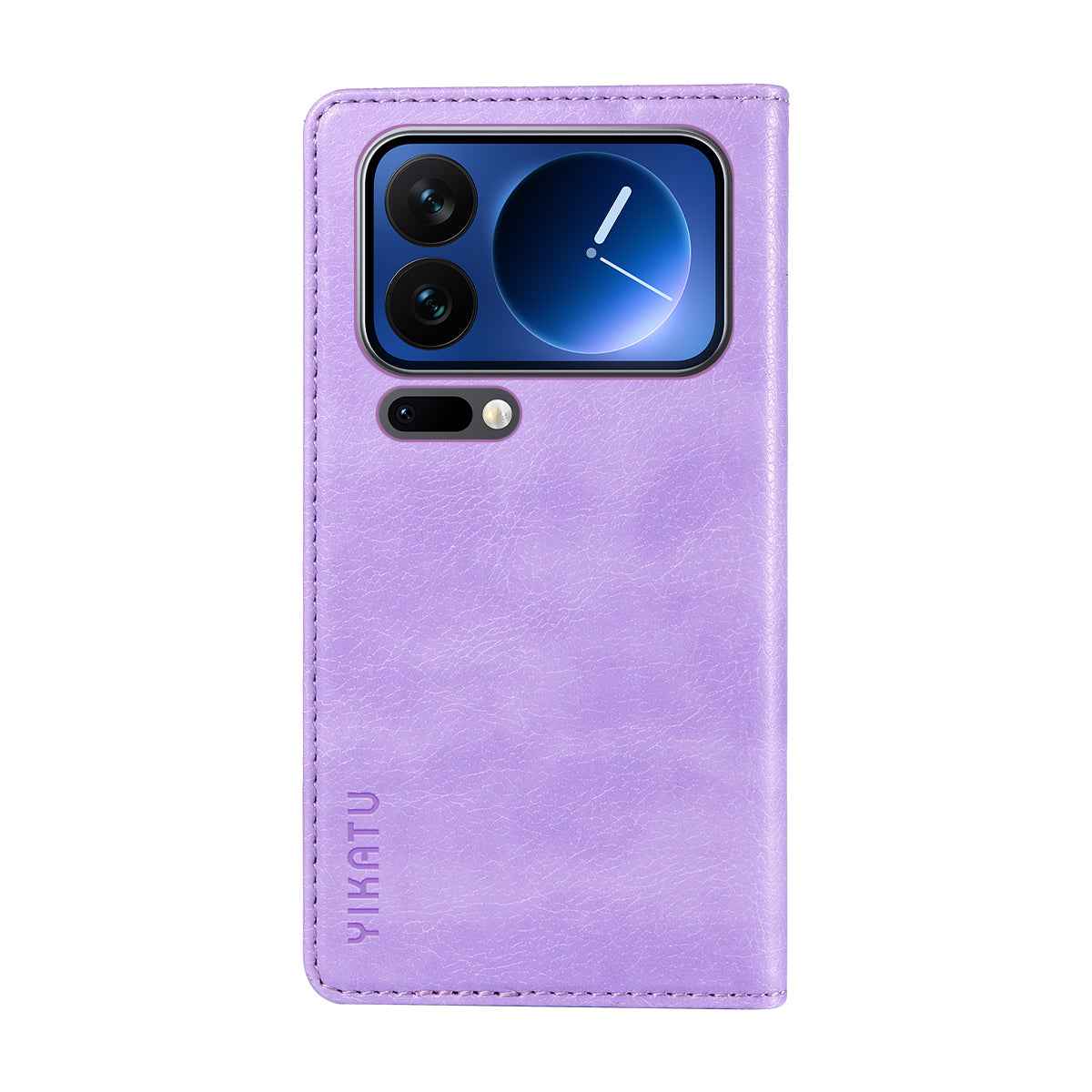 For Xiaomi 17 Pro Wallet Case YIKATU YK-006 Magnetic Closure Leather Phone Cover Litchi Texture - Purple
