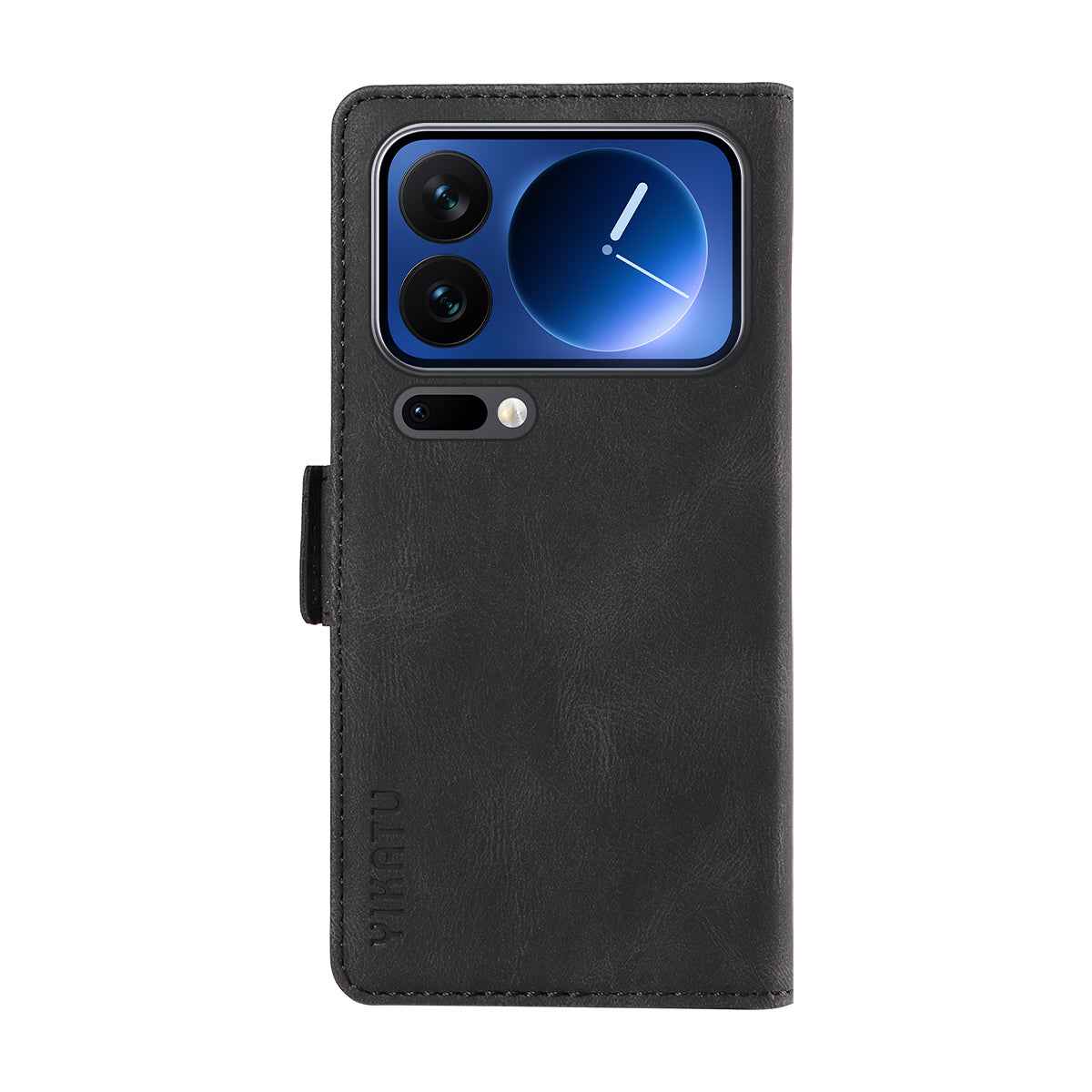 For Xiaomi 17 Pro Leather Case YIKATU YK-005 Skin-touch Feeling Wallet Phone Cover - Black