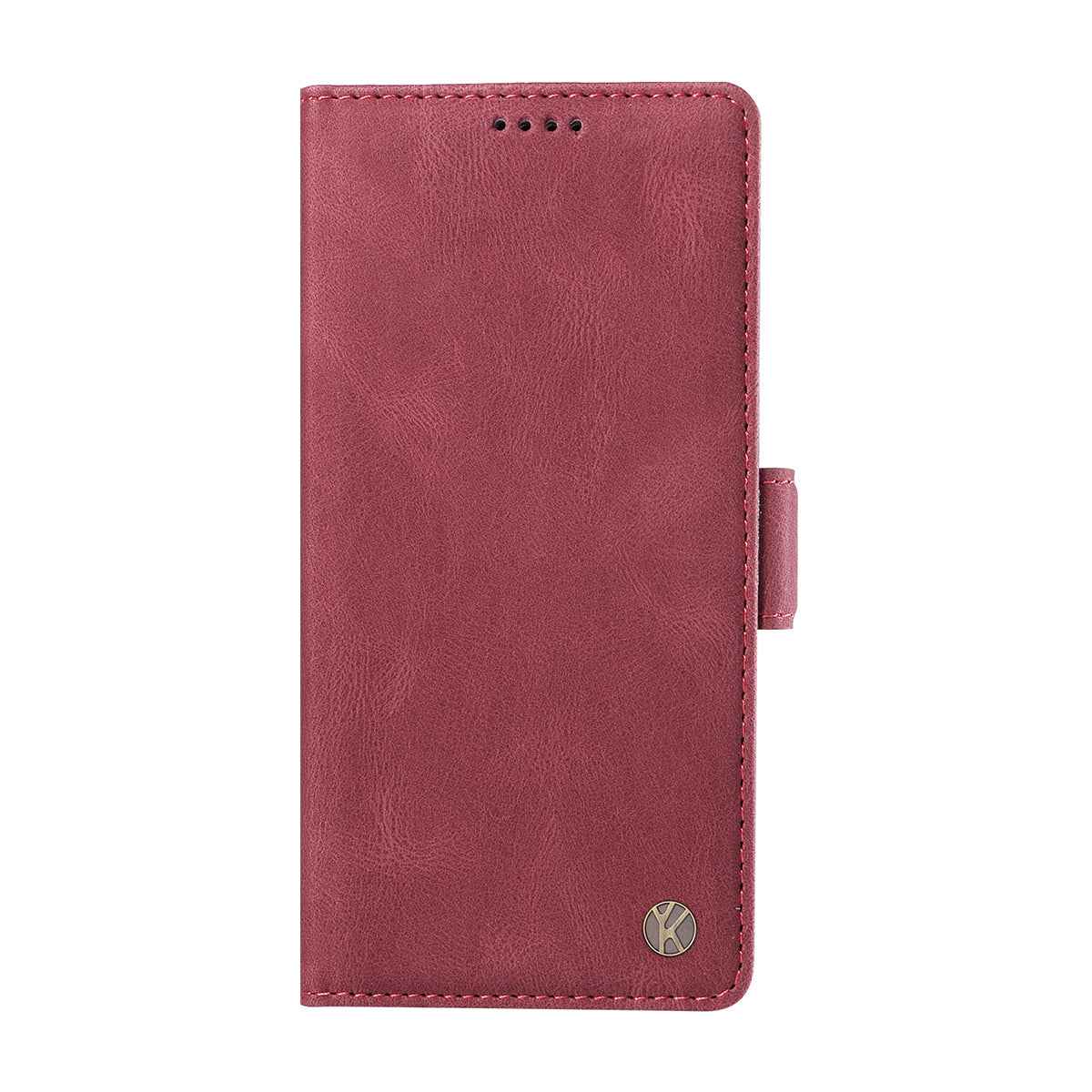 For Xiaomi 17 Pro Leather Case YIKATU YK-005 Skin-touch Feeling Wallet Phone Cover - Wine Red