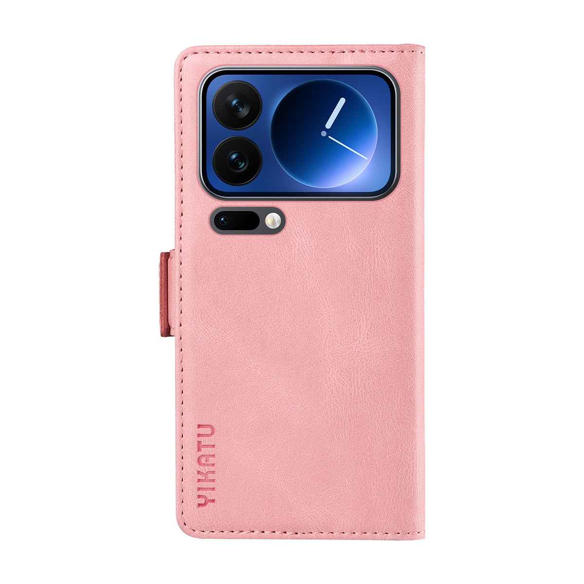 For Xiaomi 17 Pro Leather Case YIKATU YK-005 Skin-touch Feeling Wallet Phone Cover - Pink