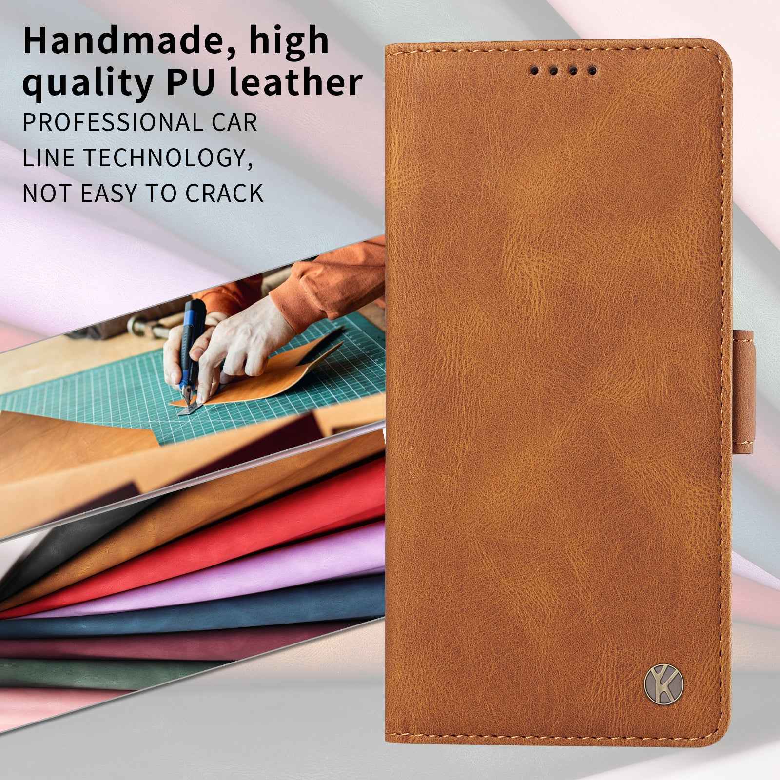 For Xiaomi 17 Pro Leather Case YIKATU YK-005 Skin-touch Feeling Wallet Phone Cover - Brown