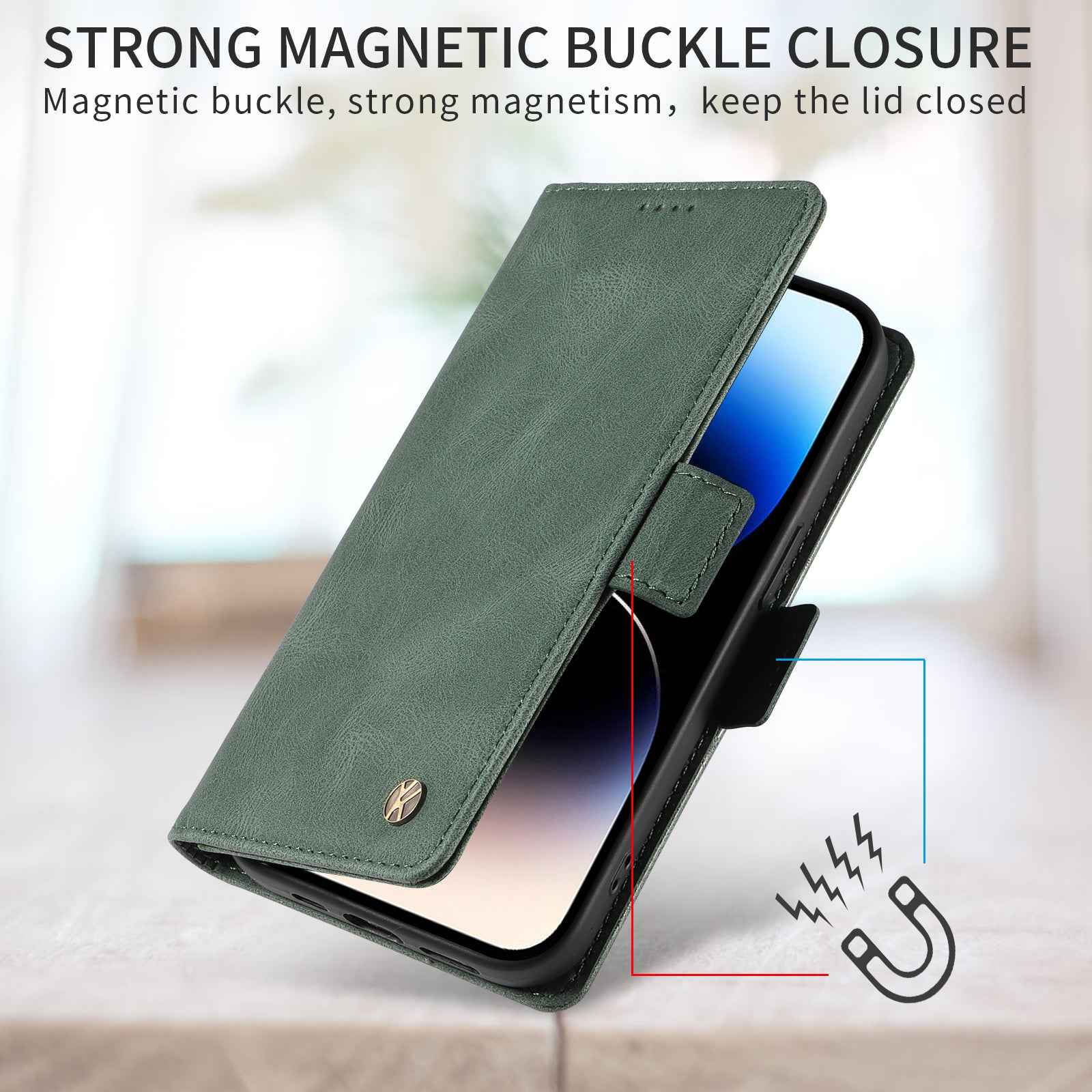 For Xiaomi 17 Pro Leather Case YIKATU YK-005 Skin-touch Feeling Wallet Phone Cover - Green