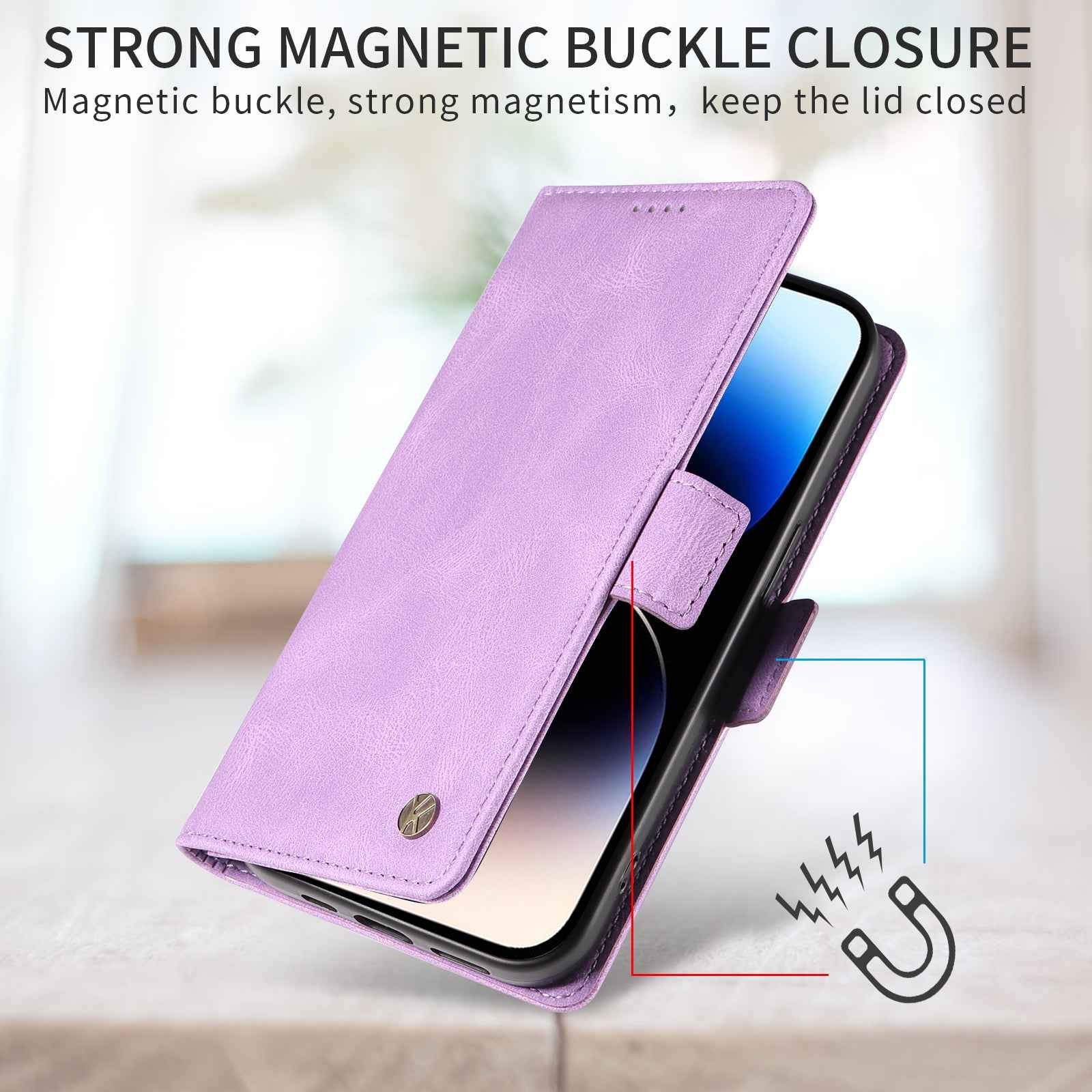 For Xiaomi 17 Pro Leather Case YIKATU YK-005 Skin-touch Feeling Wallet Phone Cover - Purple