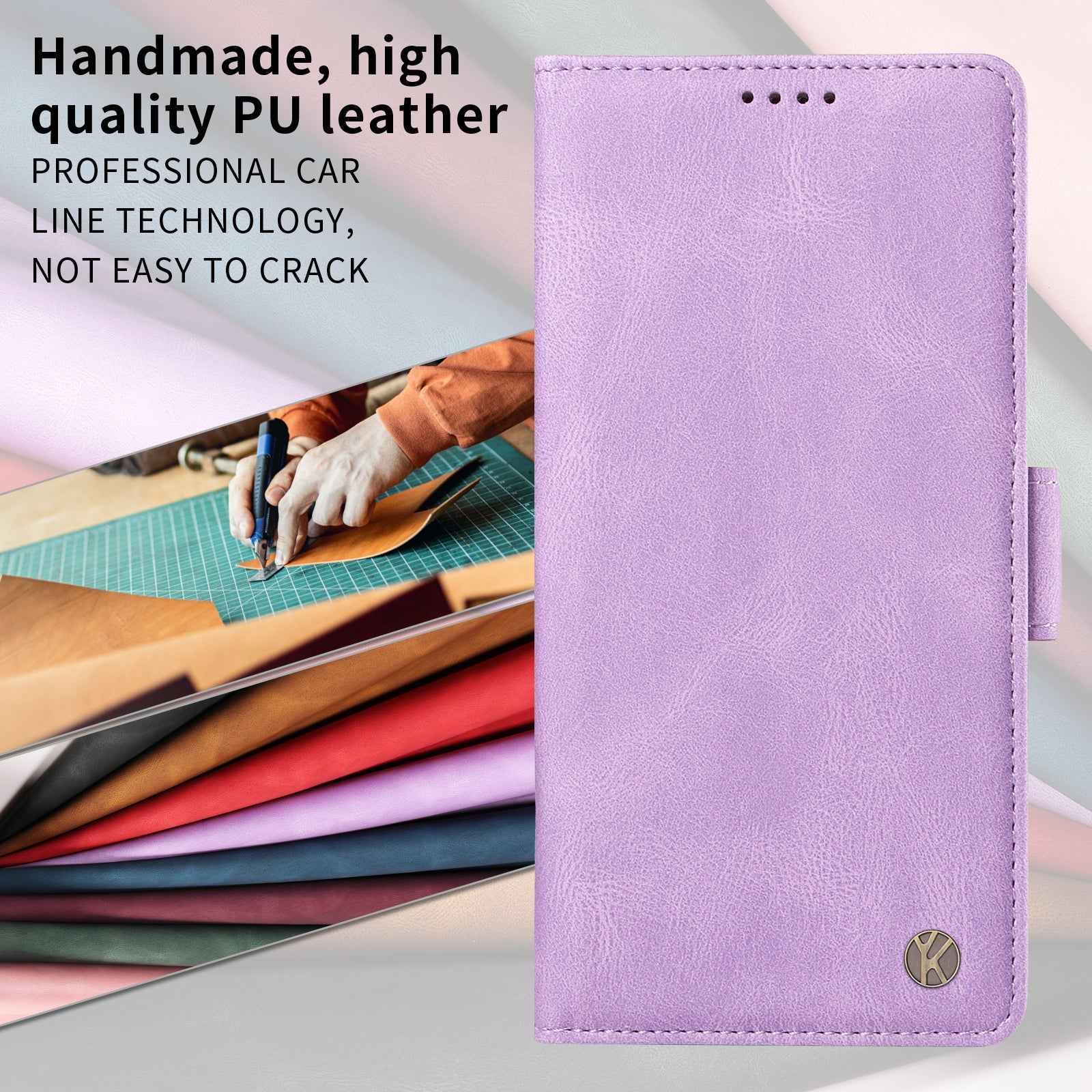 For Xiaomi 17 Pro Leather Case YIKATU YK-005 Skin-touch Feeling Wallet Phone Cover - Purple