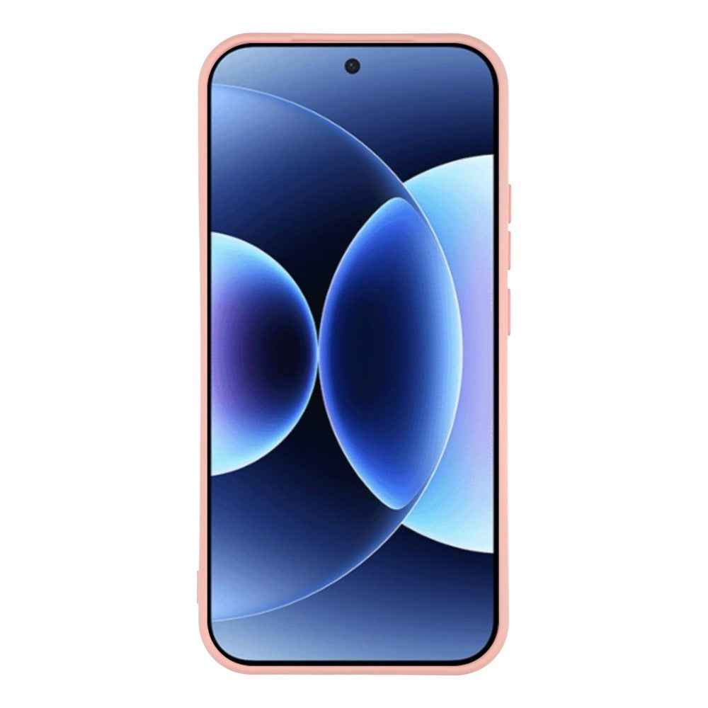 For Xiaomi 17 Pro Case TPU Back Soft Anti-Scratch Fiber Lining Phone Cover - Pink