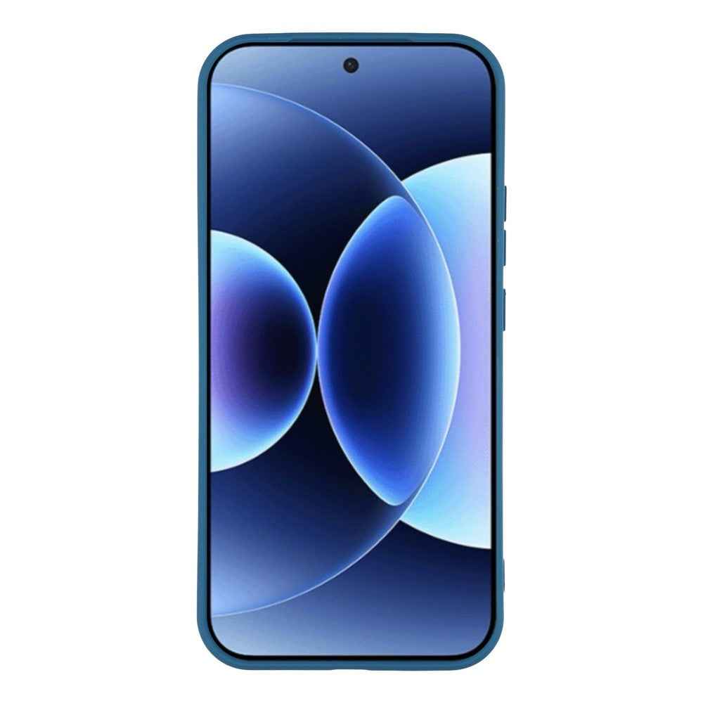 For Xiaomi 17 Pro Case TPU Back Soft Anti-Scratch Fiber Lining Phone Cover - Sapphire