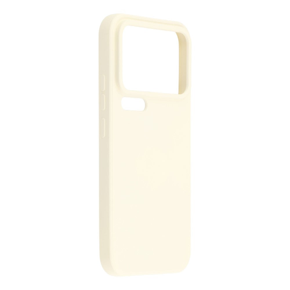 For Xiaomi 17 Pro Case TPU Back Soft Anti-Scratch Fiber Lining Phone Cover - White