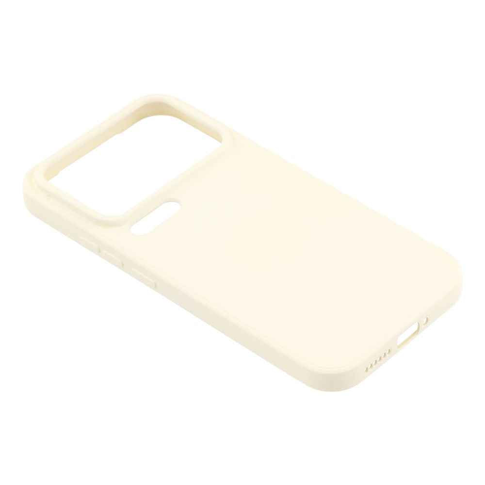 For Xiaomi 17 Pro Case TPU Back Soft Anti-Scratch Fiber Lining Phone Cover - White