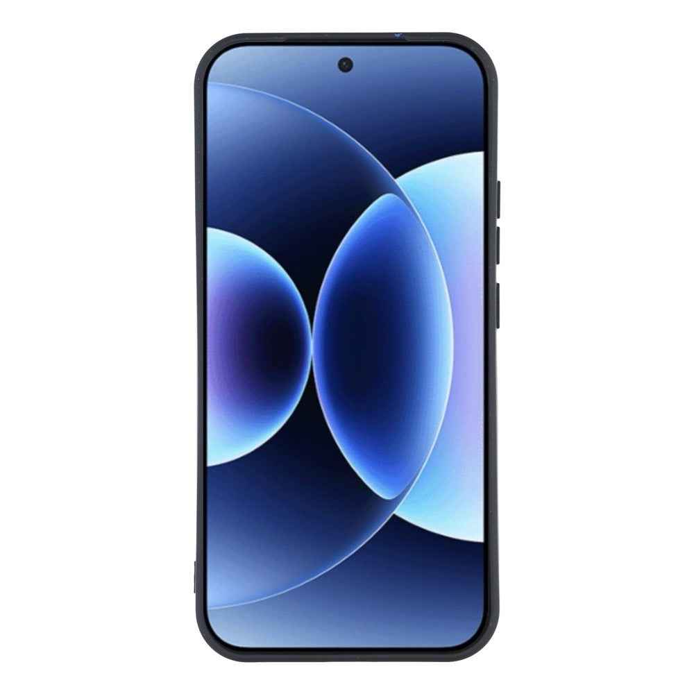 For Xiaomi 17 Pro Case TPU Back Soft Anti-Scratch Fiber Lining Phone Cover - Black