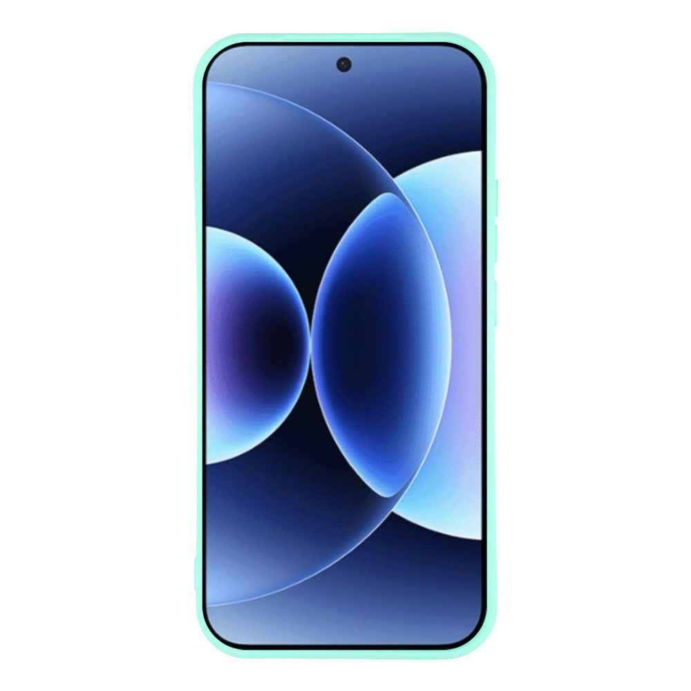 For Xiaomi 17 Pro Case TPU Back Soft Anti-Scratch Fiber Lining Phone Cover - Baby Blue