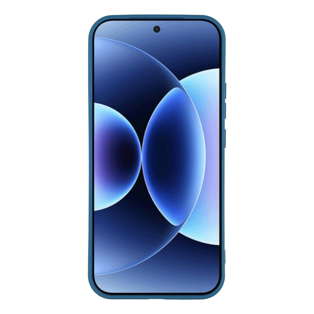 For Xiaomi 17 Pro Max Case TPU Back Soft Anti-Scratch Fiber Lining Phone Cover - Sapphire