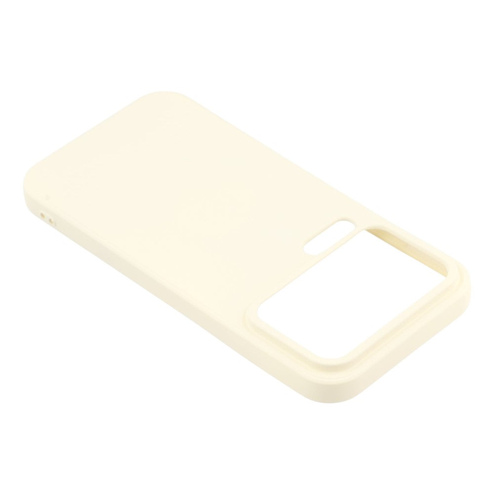 For Xiaomi 17 Pro Max Case TPU Back Soft Anti-Scratch Fiber Lining Phone Cover - White