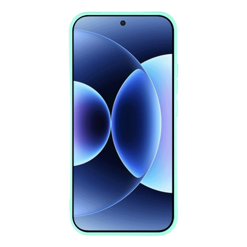 For Xiaomi 17 Pro Max Case TPU Back Soft Anti-Scratch Fiber Lining Phone Cover - Baby Blue