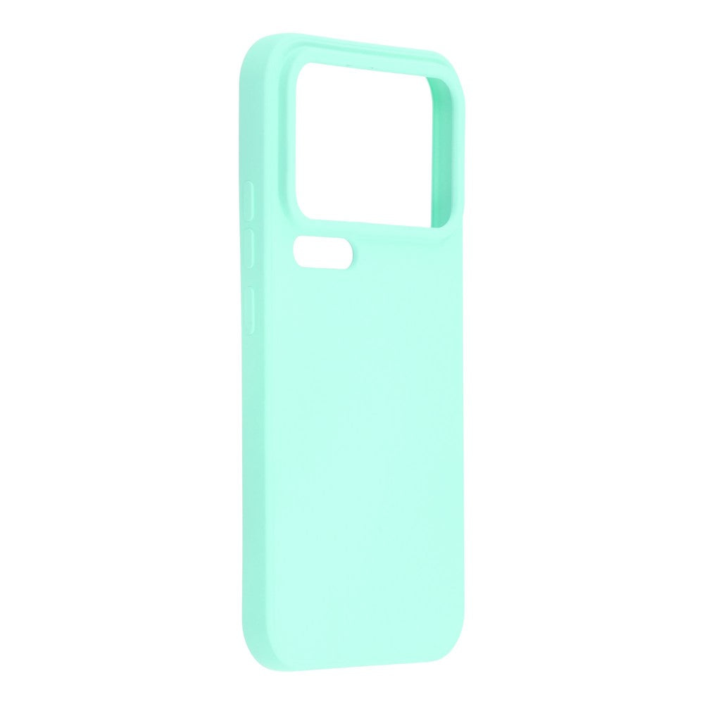 For Xiaomi 17 Pro Max Case TPU Back Soft Anti-Scratch Fiber Lining Phone Cover - Baby Blue
